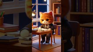 The cat forgets to bring homework to class shorts cats catlover [upl. by Goodden]