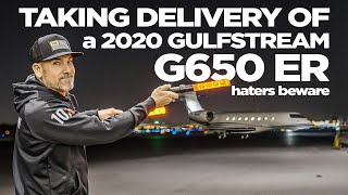 Grant Cardone Takes Delivery of a 2020 Gulfstream G650ER [upl. by Alleras204]