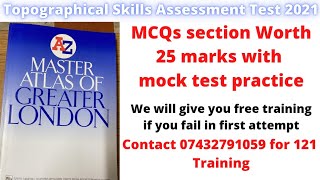 Topographical Skills Assessment Test 2022  MCQs sections worth 25 marks with mock test practice [upl. by Eiramenna]