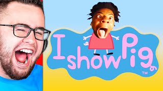 Reacting to IShowSpeed in PEPPA PIG Peppa Pig Parody [upl. by Ahtela]