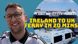 IRELAND TO THE UK IN 20 MINS BY FERRY ⛴️ 🇮🇪🇬🇧Carlingford Lough Greenore ➡️ Greencastle [upl. by Colfin]