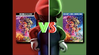 ▶ Comparison of The Super Mario Bros Movie 4K 2K DI HDR10 vs 2023 Edition [upl. by Wyne]