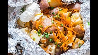 Grilled Potatoes Foil Packets [upl. by Assylla229]