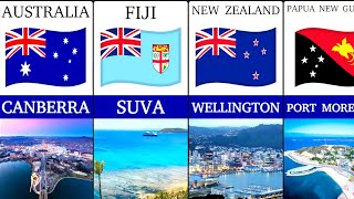 Oceania Capitals Discover Capitals of Every Country in Australia [upl. by Yadroc732]