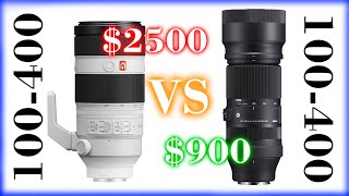 Sony 100400mm GM vs Sigma 100400mm DG DN OS Comparison [upl. by Aisatna929]