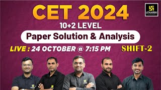 24 Oct Raj Cet Paper Solution 2024  Raj CET102 Paper Solution Shift 2  Utkarsh Classes [upl. by Ciardap]