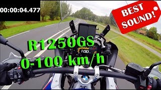 0100 acceleration BMW R1250GS HP 2019 [upl. by Anitel]