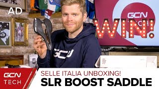 Selle Italia SLR Boost Road Bike Saddles  GCN Tech Unboxing [upl. by Ylecara]