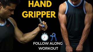 Hand Gripper Follow Along Workout  Strong amp Vascular Forearms In 3mins [upl. by Ahtreb]