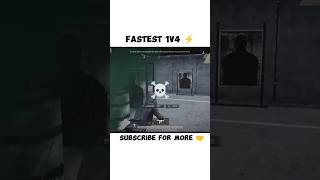 Fastest 1v4 ⚡ bgmi pubgmobile gaming shortsfeed shorts [upl. by Magill848]