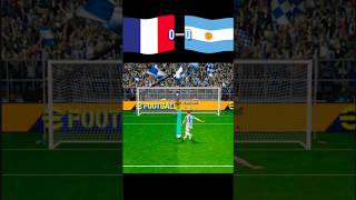 France vs Argentina  Football match  Penalty shoot  fifa world cup 2026  realistic pes gaming👍 [upl. by Ertsevlis]