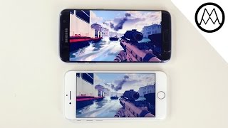 Apple iPhone 7 vs Galaxy S7 Edge  Gaming Review [upl. by Callie]