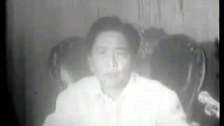 Declaration of Martial law in the Philippines Sept 21 1972 [upl. by Durkin]