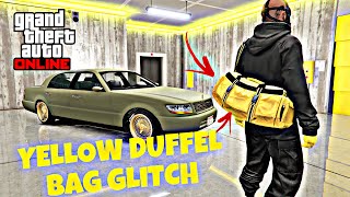 YELLOW DUFFEL BAG GLITCH IN GTA 5 ONLINE [upl. by Dori]