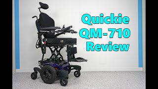 Sunrise Medical Quickie QM710 with Seat Lift Tilt amp Electric Recline  Review  4324 [upl. by Bear483]