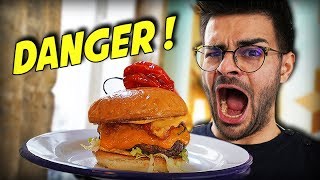 JAI TESTÉ LE BURGER LE PLUS PIQUANT DE FRANCE [upl. by Esinned490]