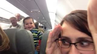 Laughing Baby on Airplane  So Cute [upl. by Isolde]