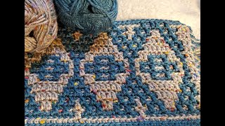 Mosaic Crochet Tutorial Stained Glass Part 2 [upl. by Ruscio]