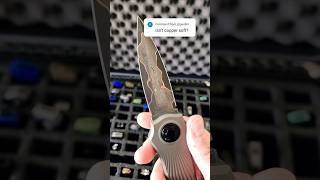 Does Copper Hold an Edge edgedmindset copper knifetok microtech gravityknife [upl. by Sokram]