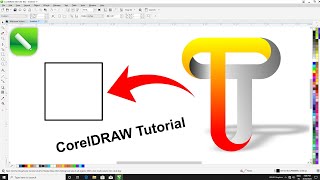 Coreldraw Tutorial  How To Create Letter T Logo Design ideas in Coreldraw [upl. by Mcnully392]