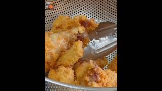 Deep fried chicken tight with tempura [upl. by Hinckley]