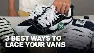 The Best 3 Ways to Lace Vans Sneakers  StockX [upl. by Atinahs]