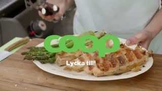 Filodegsinbakad lax med sparris  Grilltips från Coop [upl. by Faruq324]