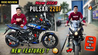 Finally 😱 Bajaj Pulsar 220F OBD2 BS7 New Model 2023 RIDE REVIEW  New features amp Price Pulsar 220F [upl. by Miharbi]