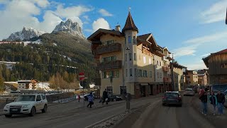 🇮🇹🗻 driving italy ❄️ Sellaronda Canazei Dolomitenstraße 4K HDR [upl. by Lecroy]