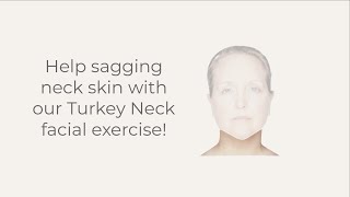 Help sagging neck skin with our Turkey Neck facial exercise [upl. by Sigsmond]