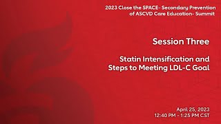 Statin Intensification and Steps to Meeting LDLC Goal [upl. by Alano]