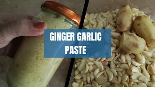 Ginger garlic paste how to make ginger garlic paste lehsan adrak ka paste [upl. by Alfonzo]