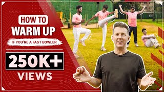 HOW TO WARM UP IF YOURE A FAST BOWLER I CRICKET COACHING MASTERCLASS I BRETT LEE TV [upl. by Wilhelmine]