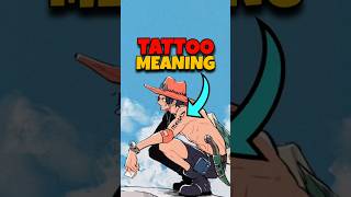 What is Aces Tattoo True Meaning  onepiece luffy ace shorts [upl. by Asusej]