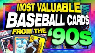 Top 25 Most Valuable Baseball Cards from the 1990s  Rookie Cards Only baseballcards sportscards [upl. by Mureil]