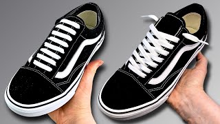 How To Lace Vans Without Tying 2 SLIP ON HACKS [upl. by Ycnaffit107]