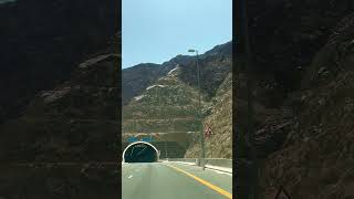 Khor Fakkan tunnel in Khorfakkan road to Fujairah  Middle East Dubai dubai viral shorts [upl. by Ahsiak]