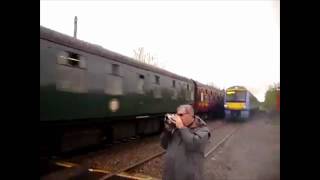 Train Spotter Almost Killed by High Speed Train [upl. by Newbold]