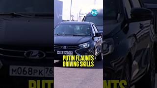 Putin Drives New Lada Aura To Motorway Bypass Inauguration  Watch [upl. by Ettore]