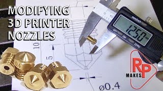 How to Modify 3d Printer Nozzles  the EASY way [upl. by Duhl]