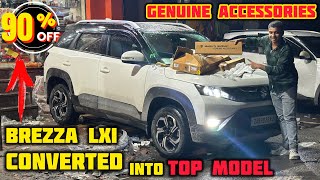 Brezza Modification on TOP✅Base to Top Model Conversion with 90 Discount✅Brezz lxi modification [upl. by Malvin]