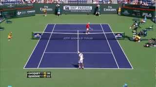 Djokovic vs Gasquet Indian Wells QF 2011 HD [upl. by Adine]