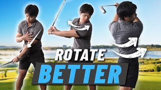 HOW TO MAKE ROTATION EASIER IN THE GOLF SWING [upl. by Nirrej]