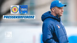 quotWir dürfen den Gegner nicht unterschätzenquot  PK vor Braunschweig mit Cheftrainer Pál Dárdai [upl. by Aggappe330]