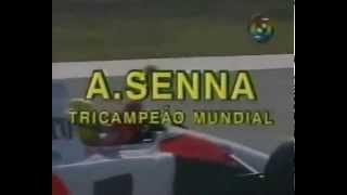 Ayrton Senna Tricampeão Mundial de F1 [upl. by Tihom165]