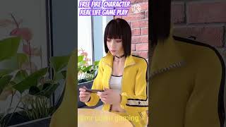 free fire character real life game play shorts [upl. by Tutankhamen]