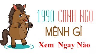 Sinh Năm 1990 Mệnh Gì Mạng Gì Xem Cung Mệnh Canh Ngọ 1990  Tử Vi Hàng Ngày [upl. by Nonnahsed445]