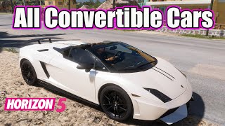 All Convertible Cars in Forza Horizon 5 [upl. by Lauralee80]