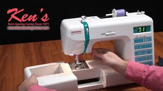 Janome DC2013 Sewing Machine Demonstration by Kens Sewing Center [upl. by Leban]