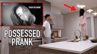 ACTING LIKE IM POSSESSED PRANK ON MY FIANCE HE FREAKS OUT [upl. by Massimo221]